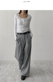 Hira Stripe Wide Slacks