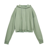 Sound Cutting Cropped Hoodie