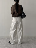 741 Cotton Balloon Wide Pants