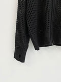 S/S Net Two-Way Hooded Zip-Up