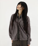 Ruffle overfit cardigan