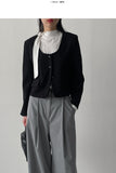 Watts U-Neck Tweed Jacket