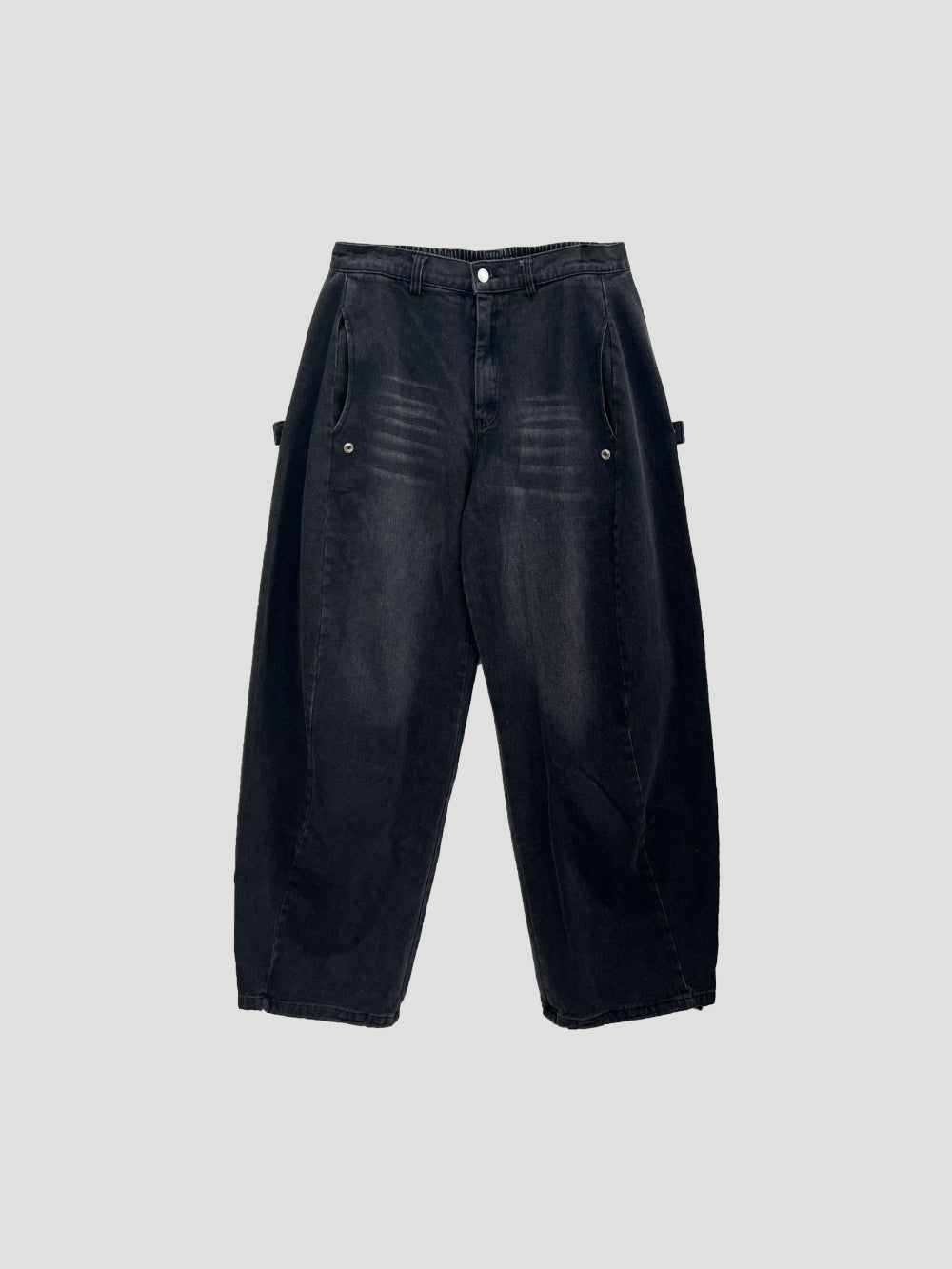 【DISCERNMENT】Folded Unuse Snap Denim Pants DISCERNMENT (ディーサーメント) - フォールディッドオンユーズ