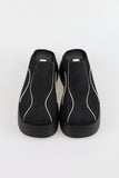 Mesh Chunky Platform Sole Mules