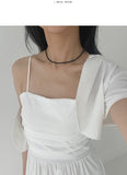 Mono Nylon Bolero Crop Jacket