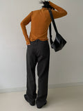 Reverse Cutting Warmer Mock Collar T-Shirt