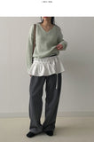 Pastel Haji V-neck Loose Fit Knit