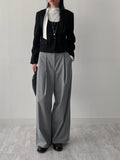 Hira Stripe Wide Slacks