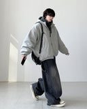 Patchwork Balloon Wide Denim