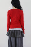 Rocky bay punching cardigan