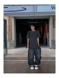 Summer Wide Cool Banding Cargo Denim