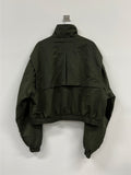High-neck Crop Nylon Jacket