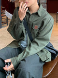 Patch Work Shirt Jacket