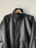 Winter High-Neck Leather Padding