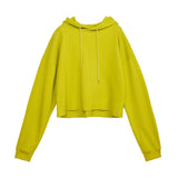 Sound Cutting Cropped Hoodie