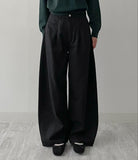 954 Tencel Two-Tuck Cotton Wide Pants
