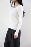 Pia unbalance knit top