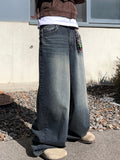 Premium Maxi Wide Washed Denim