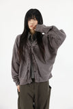 Ruffle overfit cardigan