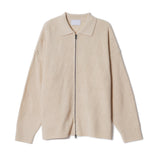 Diamond Fisherman Knit Zip-up