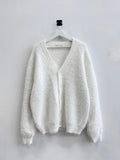 Snow heavy mohair cardigan