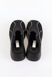 Mesh Chunky Platform Sole Mules