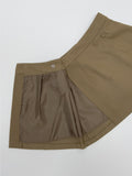 Brushed Tours Unbalanced Mini Skirt