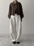 741 Cotton Balloon Wide Pants