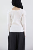 Pia unbalance knit top