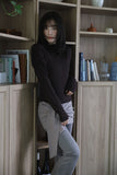 Ruched shirring half-neck top