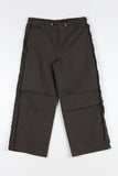 Side pinch frill pants