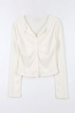 Pulli ribbed shirring tee