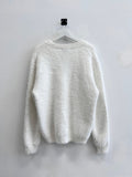 Snow heavy mohair cardigan