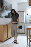 Rivet Pigment Crop Tee