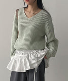 Pastel Haji V-neck Loose Fit Knit