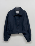 Lilia Cotton Crop Blouson
