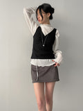 Seller Suede Mini Skirt