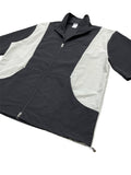 Nylon Two-Tone Half Zip-Up