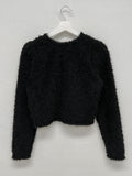 Bisque Crop Fur Cardigan