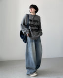 Hairy Wool Over Knit