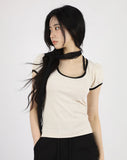 Ari Dot Ribbon Top