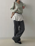Pastel Haji V-neck Loose Fit Knit