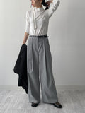 Hira Stripe Wide Slacks