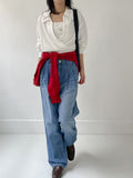 Moz Big Collar Wrap Blouse
