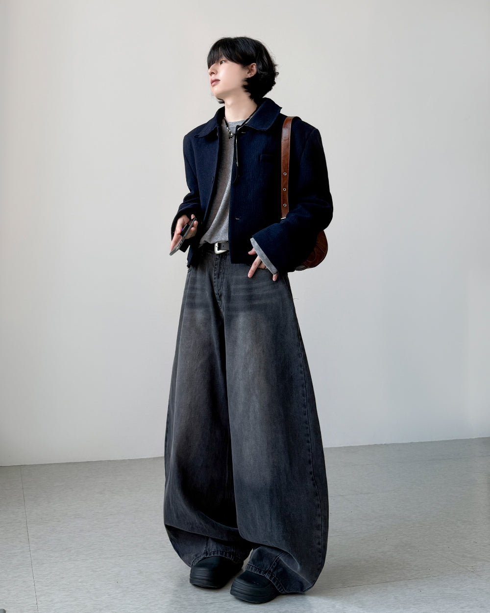 【YOURNUS】Garnish Wool Crop Jacket YOURNUS (ユアノス) - ガーニッシュウールクロップジャケット
