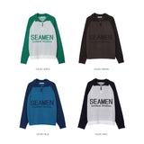 Half Zip-Up Lettering Knit