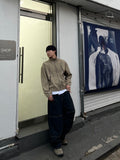 Double Knee Line Wide Denim