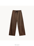 Twill Side Tuck Pants
