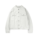 Vintage Non Collar Denim Jacket