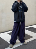 Golden pleated balloon banding pants